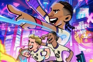 巴萨发布对阵首尔FC海报：拉菲尼亚、拉什福德、加维卡通形象出镜